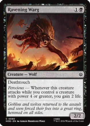 Ravening Warg (HOB-080) [The Hobbit] Foil