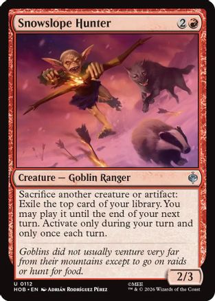 Snowslope Hunter (HOB-112) [The Hobbit] Foil