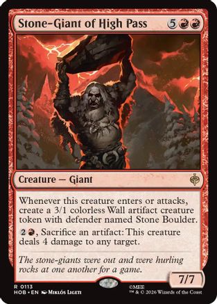 Stone-Giant of High Pass (HOB-113) [The Hobbit]