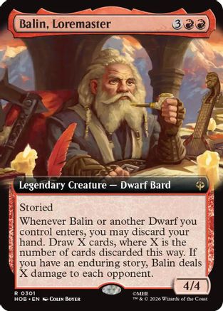 Balin, Loremaster (Extended Art) (HOB-301) [The Hobbit]