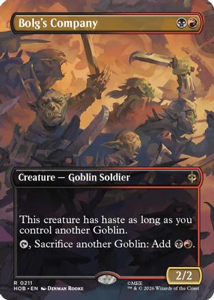 Bolg's Company (Borderless) (HOB-211) [The Hobbit] Foil