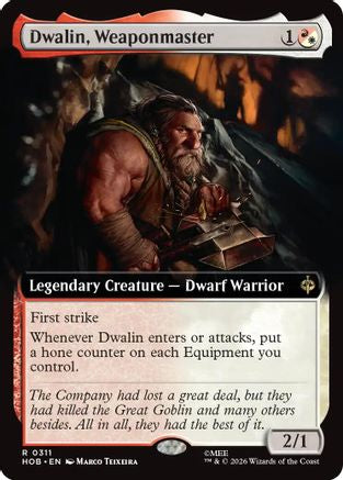 Dwalin, Weaponmaster (Extended Art) (HOB-311) [The Hobbit]