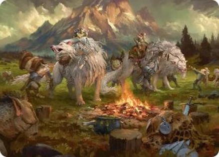 Mount Gundabad Mobilizes Art Card (ASHOB-054) [Art Series: The Hobbit]