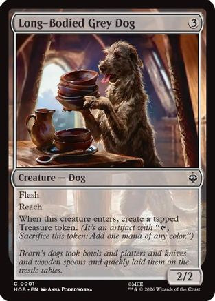 Long-Bodied Grey Dog (HOB-001) [The Hobbit]