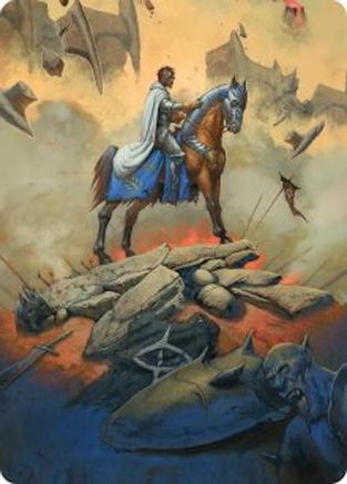 Aragorn, the Uniter Art Card (ASHOB-034) [Art Series: The Hobbit]