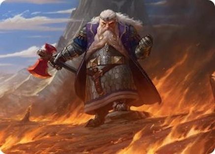 Dain of the Ancient Halls Art Card (ASHOB-048) [Art Series: The Hobbit]