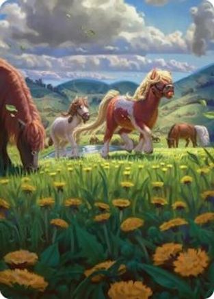 Troop of Ponies Art Card (ASHOB-001) [Art Series: The Hobbit]