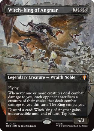 Witch-king of Angmar (Borderless) (HOC-020) [The Hobbit: Eternal-Legal] Foil