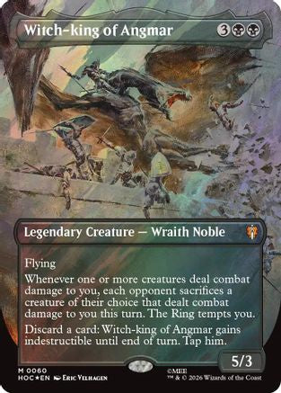 Witch-king of Angmar (Borderless) (Surge Foil) (HOC-060) [The Hobbit: Eternal-Legal] Foil