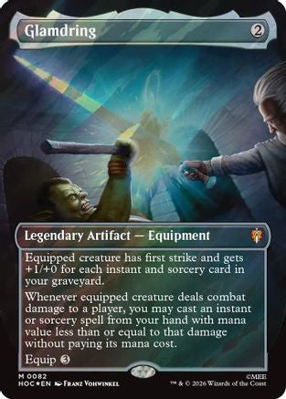 Glamdring (Borderless) (Surge Foil) (HOC-082) [The Hobbit: Eternal-Legal] Foil