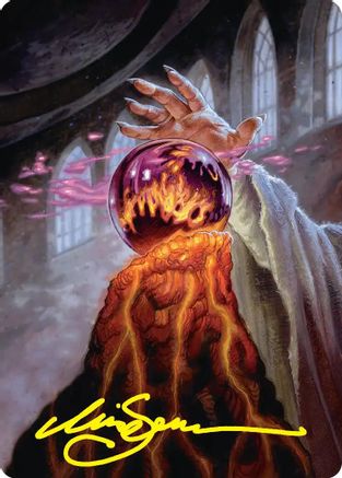 Palantir of Orthanc Art Card (Gold-Stamped Signature) (ASHOB-037) [Art Series: The Hobbit]