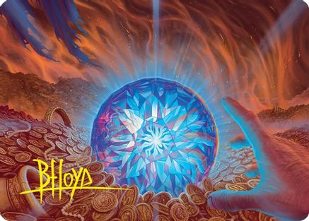 The Arkenstone Art Card (Gold-Stamped Signature) (ASHOB-044) [Art Series: The Hobbit]