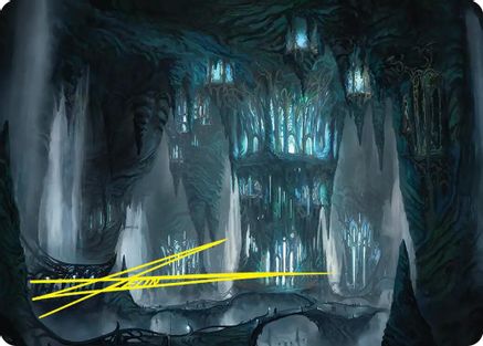 Elvenking's Halls Art Card (Gold-Stamped Signature) (ASHOB-023) [Art Series: The Hobbit]