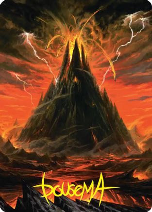 Mount Doom Art Card (Gold-Stamped Signature) (ASHOB-039) [Art Series: The Hobbit]