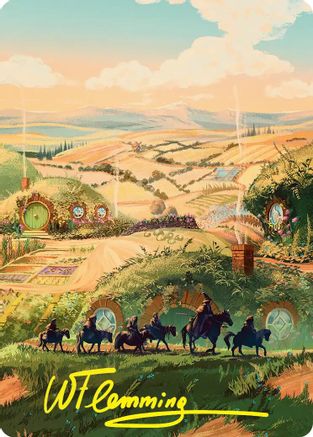 Plains Art Card (Gold-Stamped Signature) (ASHOB-041) [Art Series: The Hobbit]