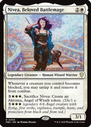 Nivea, Beloved Battlemage (003) [Mystery Booster Commander Edition] Foil