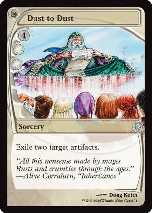 Dust to Dust (Future Sight) (071) [Mystery Booster Commander Edition]
