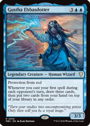 Gustha Ebbasdotter (010) [Mystery Booster Commander Edition] Foil