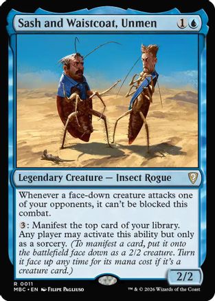Sash and Waistcoat, Unmen (011) [Mystery Booster Commander Edition] Foil