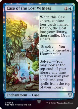 Case of the Lost Witness (062) [Mystery Booster Commander Edition] Foil