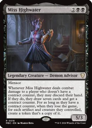 Miss Highwater (016) [Mystery Booster Commander Edition] Foil