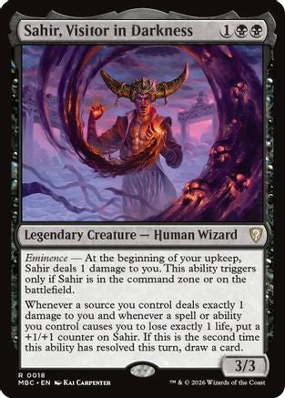Sahir, Visitor in Darkness (018) [Mystery Booster Commander Edition]