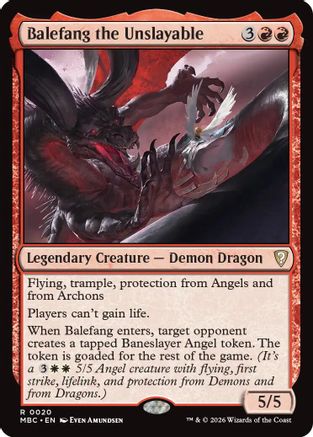 Balefang the Unslayable (020) [Mystery Booster Commander Edition] Foil