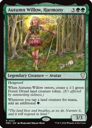 Autumn Willow, Harmony (027) [Mystery Booster Commander Edition]