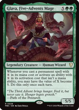 Glava, Five-Advents Mage (029) [Mystery Booster Commander Edition] Foil