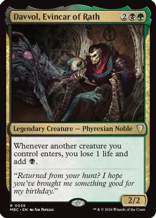 Davvol, Evincar of Rath (036) [Mystery Booster Commander Edition] Foil