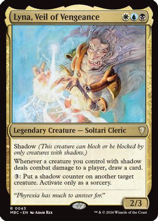 Lyna, Veil of Vengeance (043) [Mystery Booster Commander Edition] Foil