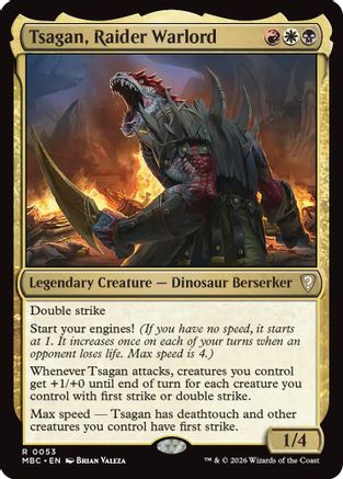 Tsagan, Raider Warlord (053) [Mystery Booster Commander Edition] Foil