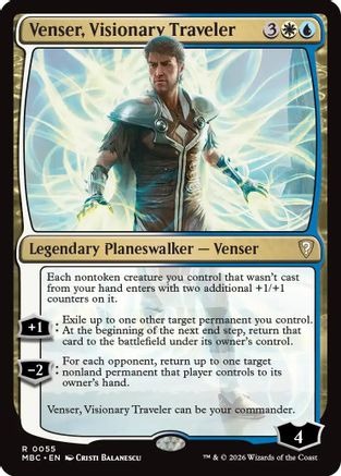 Venser, Visionary Traveler (055) [Mystery Booster Commander Edition]