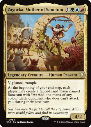 Zagorka, Mother of Sanctum (058) [Mystery Booster Commander Edition] Foil
