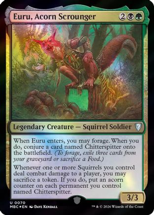 Euru, Acorn Scrounger (070) [Mystery Booster Commander Edition] Foil