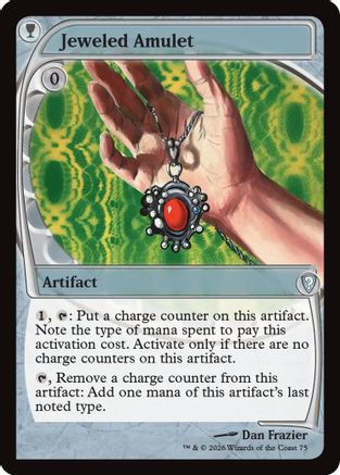 Jeweled Amulet (Future Sight) (075) [Mystery Booster Commander Edition] Foil
