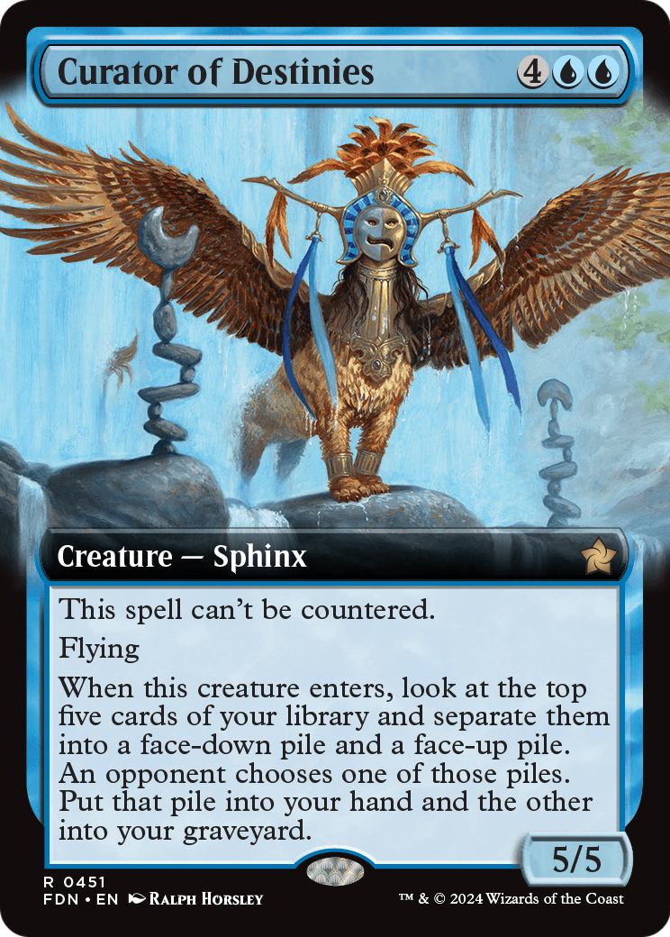 Curator of Destinies (Extended Art) (FDN-451) [Foundations]