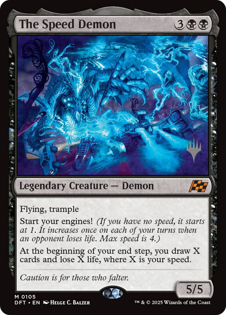 The Speed Demon (PPDFT-105) [Promo Pack: Aetherdrift] Foil