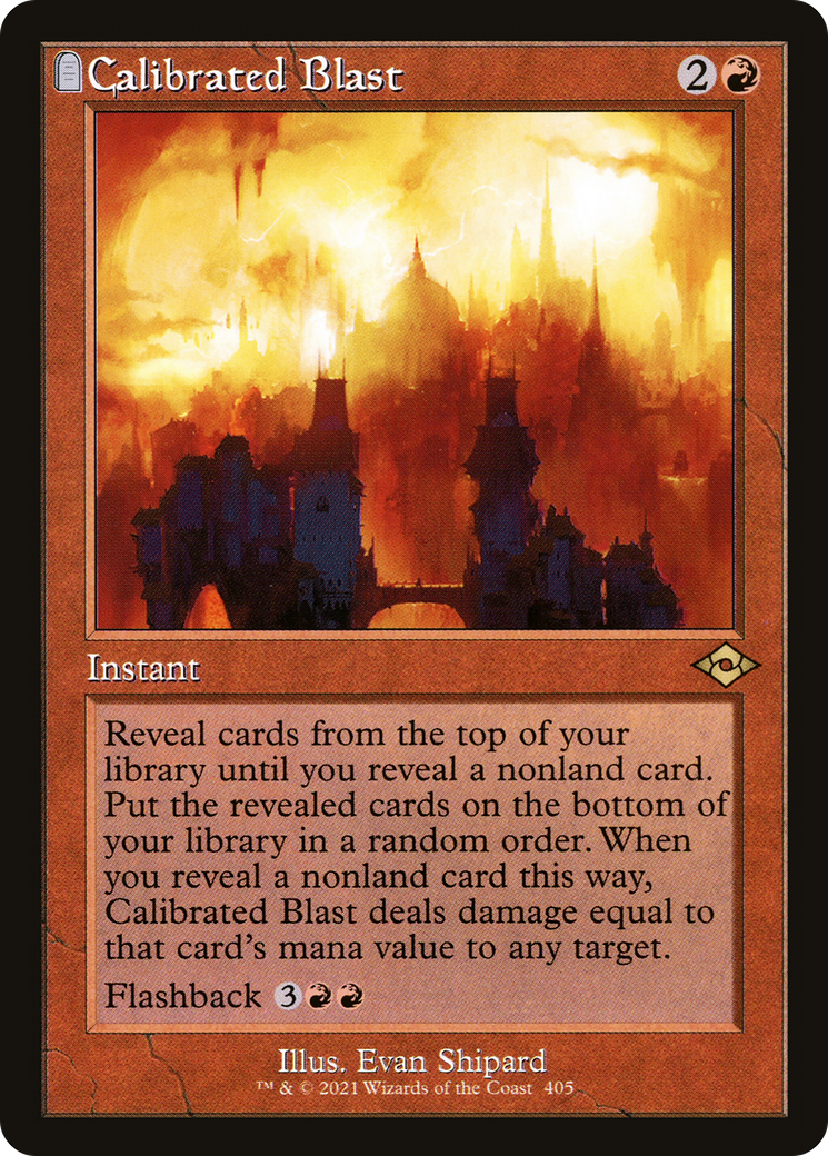 Calibrated Blast (Retro Frame) (MH2-405) [Modern Horizons 2] Etched Foil