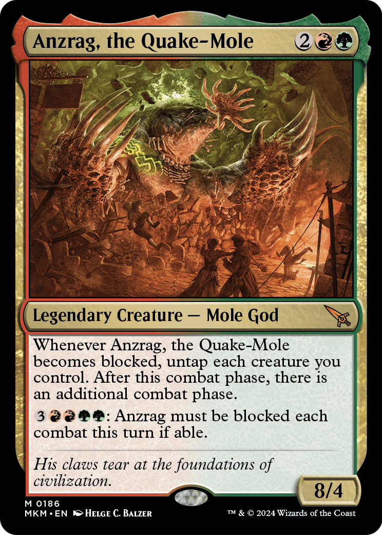 Anzrag, the Quake-Mole (MKM-186) [Murders at Karlov Manor] Foil