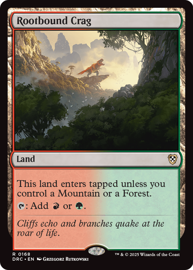 Rootbound Crag (DRC-168) [Commander: Aetherdrift]