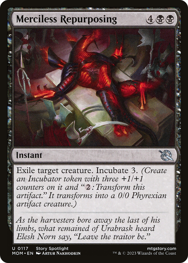 Merciless Repurposing (MOM-117) [March of the Machine] Foil