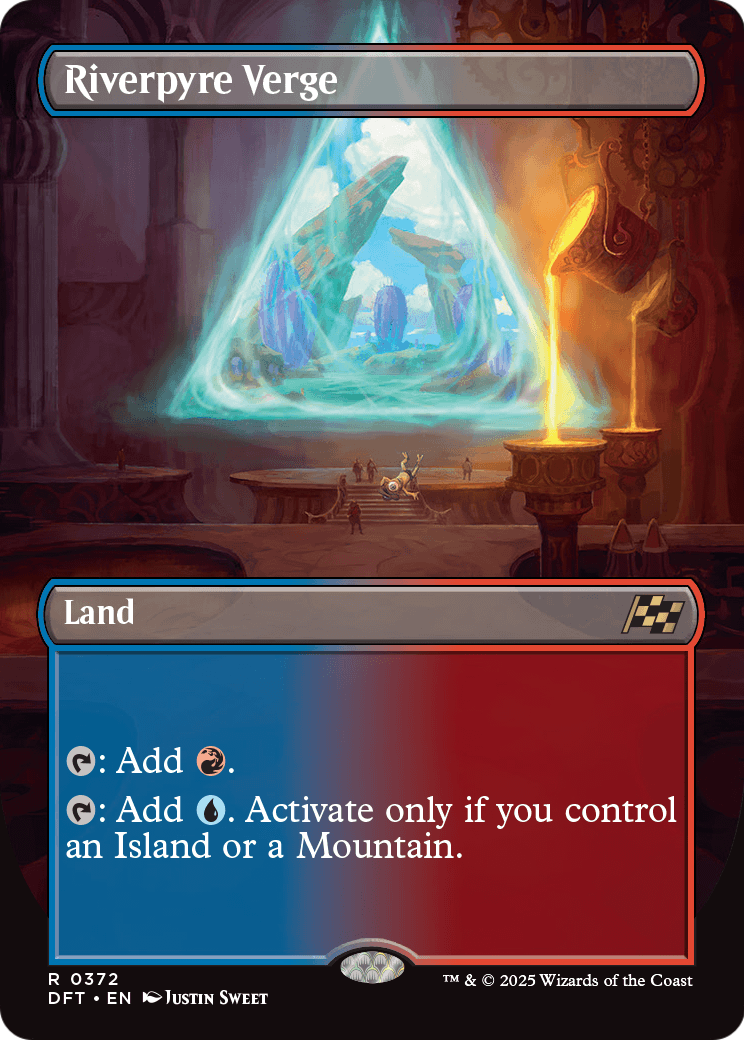 Riverpyre Verge (Borderless) (DFT-372) [Aetherdrift] Foil