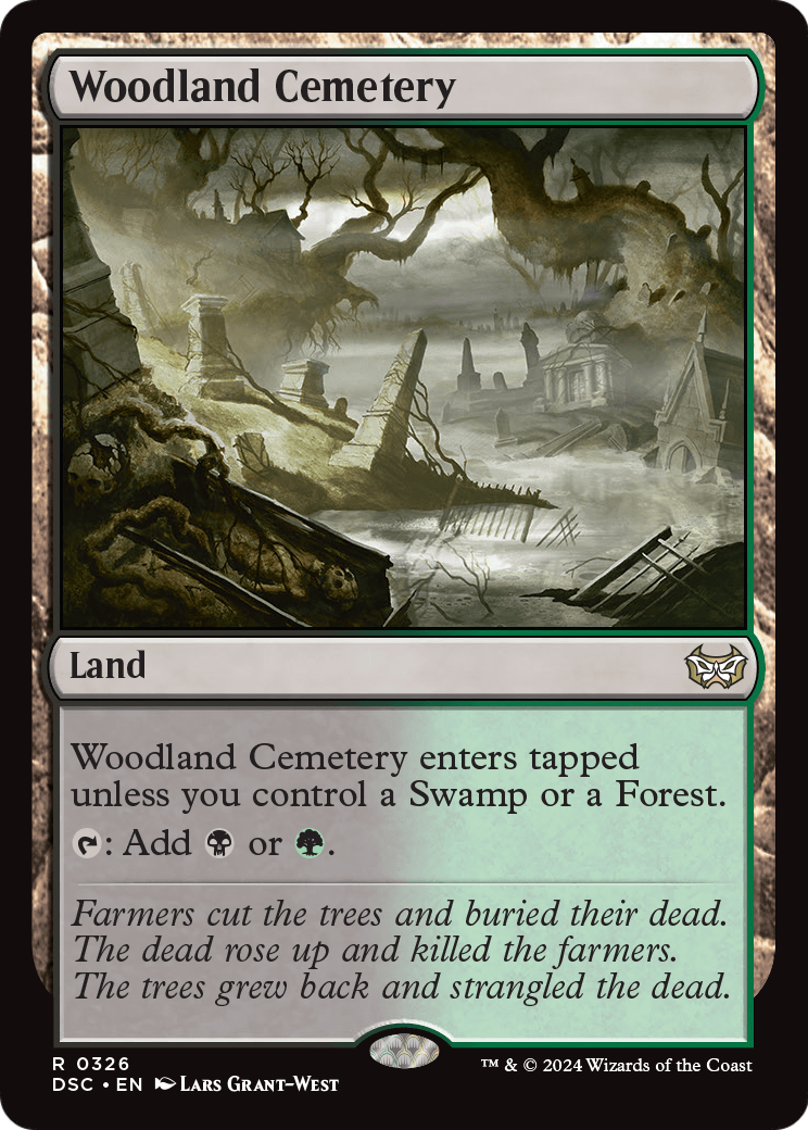 Woodland Cemetery (DSC-326) [Duskmourn: House of Horror Commander]