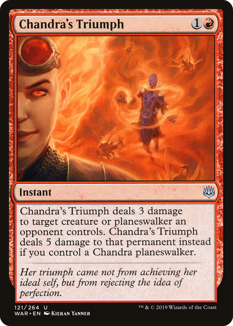 Chandra's Triumph (WAR-121) [War of the Spark] Foil