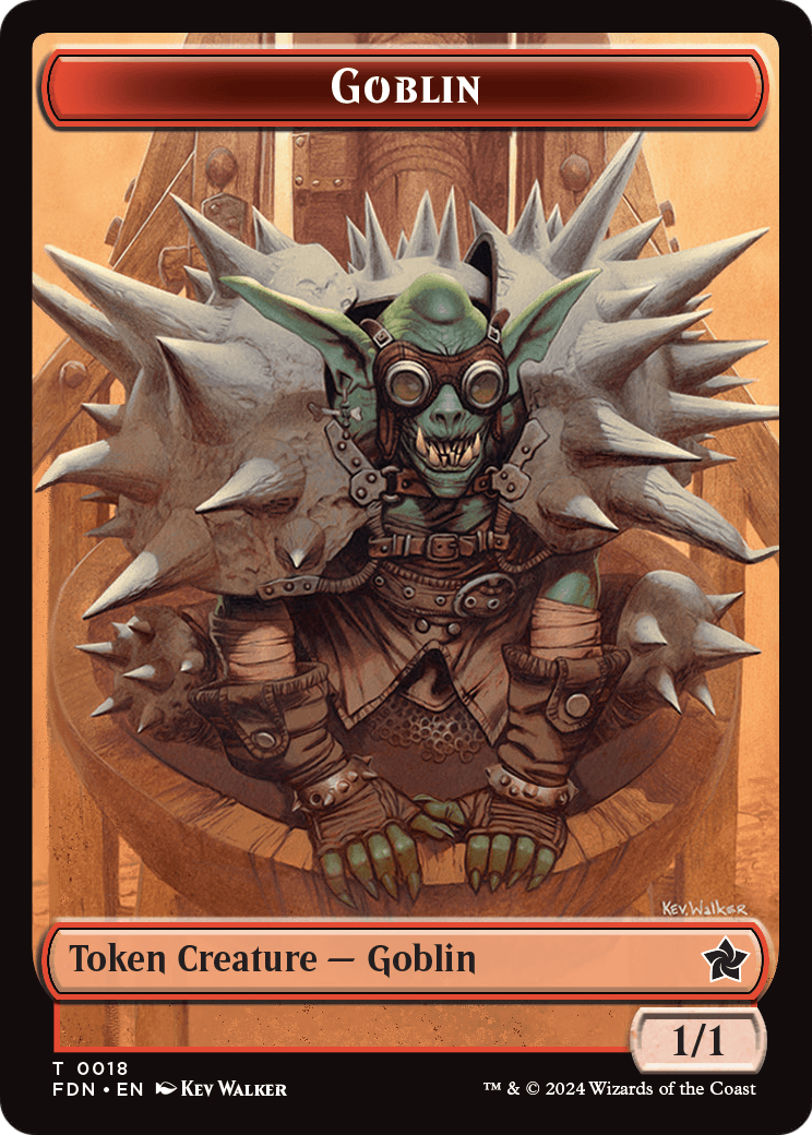 Goblin (TFDN-018) [Foundations Tokens] Foil