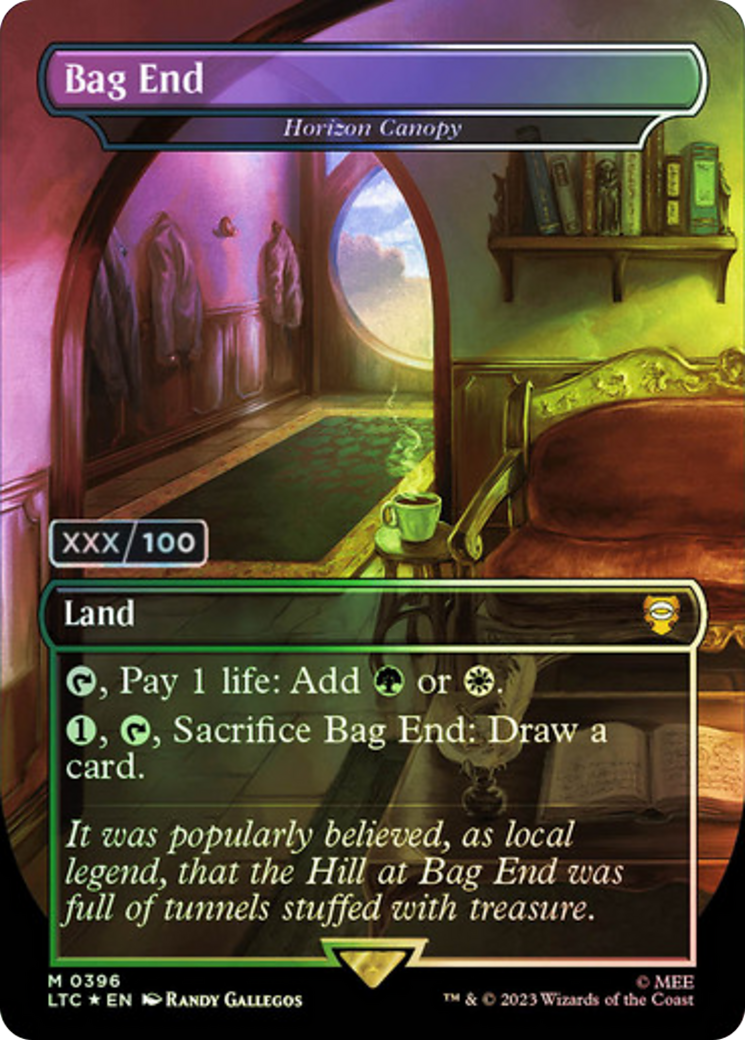 Bag End - Horizon Canopy (Serial Numbered) (LTC-396) (Borderless) [Tales of Middle-earth Commander] Foil