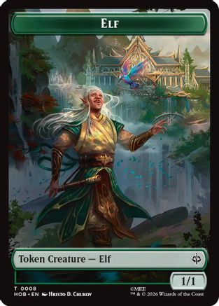 Elf // Treasure (0013) Double-Sided Token (HOB-8 // 13) [The Hobbit]