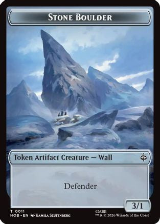 Stone Boulder // Bear Double-Sided Token (HOB-11 // 7) [The Hobbit]