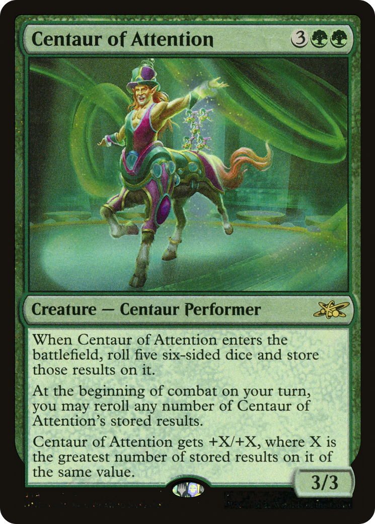 Centaur of Attention (Galaxy Foil) (UNF-418) [Unfinity] Foil